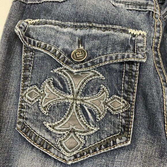 Black Premium Men’s Low Rise Slim Straight Jeans 32/34 - Picture 10 of 12